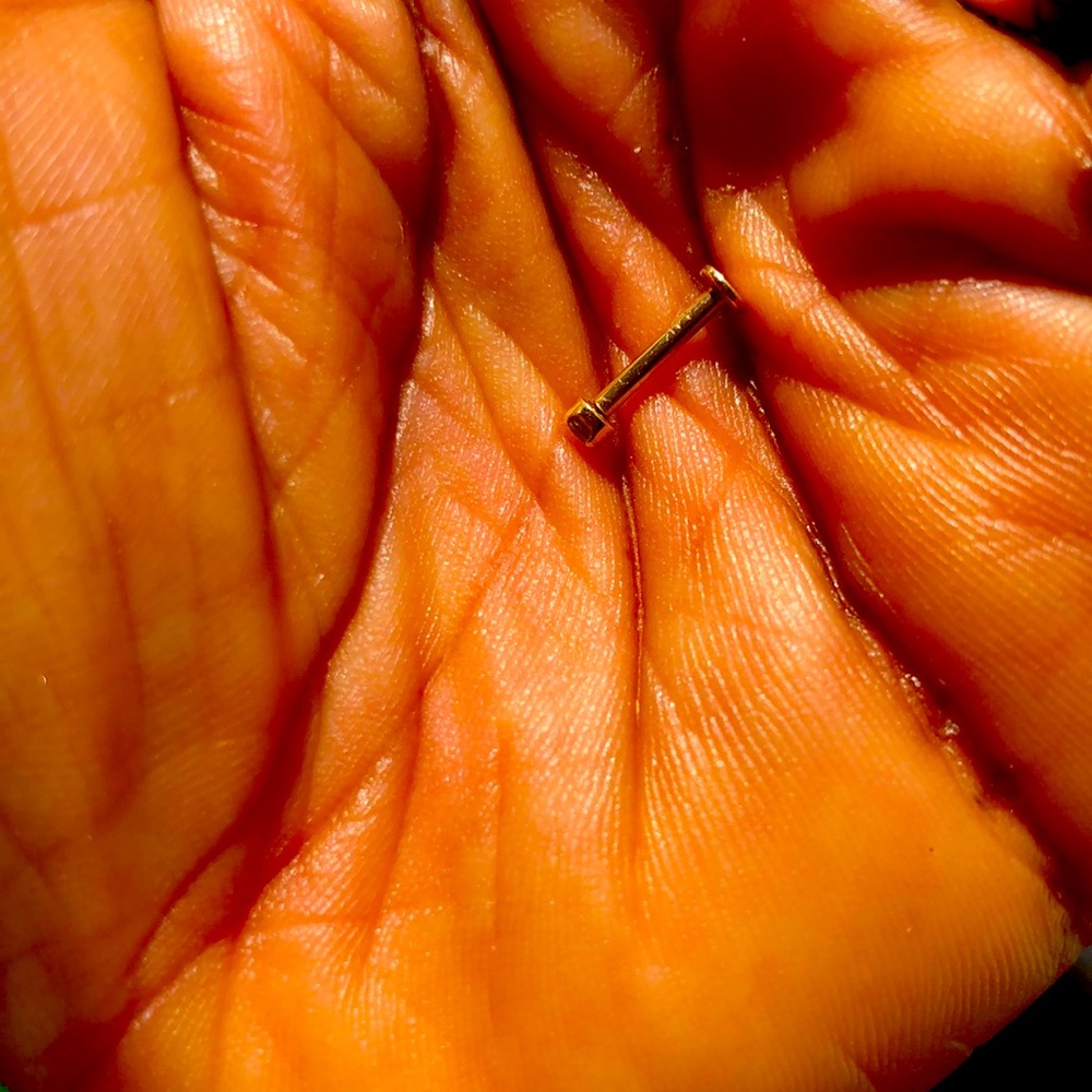 Stamped 14k solid gold earring